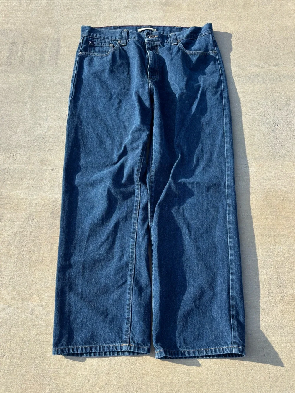 Vintage L.L. Bean Relaxed Straight Jeans — Deep Blue Denim size 34x29